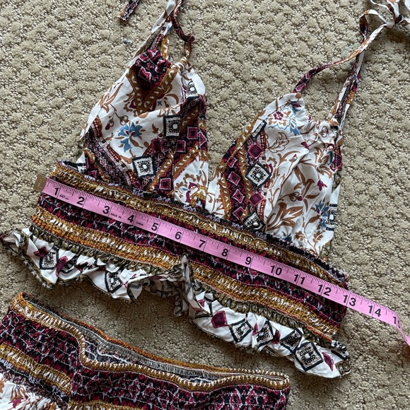 Boho Gypsy crop top and pants matching set - Picture 10 of 16